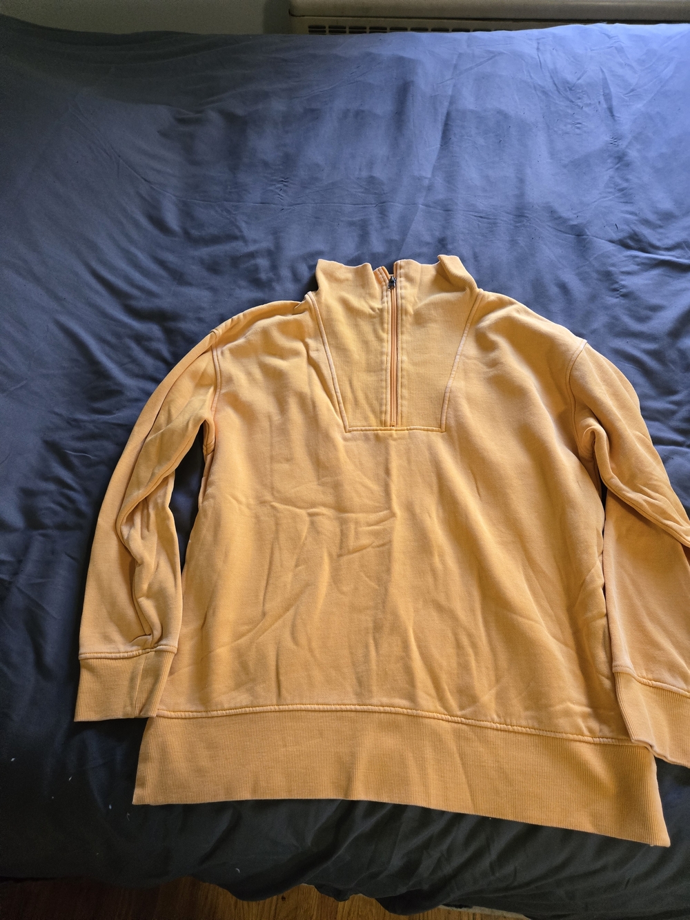 Filly Flair Pigment Dyed Campfire Quarter Zip Women's Large